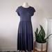 Anthropologie Dresses | Anthropologie Dresses Coa Sierra Tiered Knit Midi Dress Size Medium | Color: Blue | Size: M