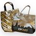 Victoria's Secret Bags | Lot Of Two- Dkny & Victoria's Secret Tote Bags New | Color: Gold/Gray | Size: Os