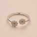 Lucky Brand Inlay Daisy Cuff - Women's Ladies Accessories Jewelry Bracelets in Silver