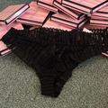 Victoria's Secret Intimates & Sleepwear | All Lace, Victoria’s Secret Cheeky Lace Underwear, Black With Pink Accent, Nwt | Color: Black/Pink | Size: L