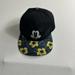 Disney Accessories | Disney Mickey Mouse Snapback Hat Cap Black Floral Brim One Size Casual Baseball | Color: Black | Size: Os