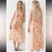 J. Crew Dresses | J Crew Nwt Tie Front Cotton Poplin Midi Dress Orange Floral Women’s Size M | Color: Orange/White | Size: M