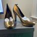 Jessica Simpson Shoes | Metallic Jessica Simpson Heels 8 | Color: Gold | Size: 8