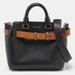 Burberry Bags | Burberry Black/Tan Leather Baby Marais Belt Tote | Color: Black | Size: Os