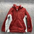 Columbia Jackets & Coats | Columbia Jacket Women Large Ladies Red Full Zip Hooded Windbreaker Nylon Vintage | Color: Red | Size: L