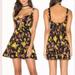 Free People Dresses | Free People Intimately Lattice Lovers Slip Dress Caged Chest Revolve Floral S | Color: Black/Yellow | Size: S