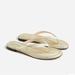 J. Crew Shoes | J. Crew Metallic Menorca Leather Thong Sandals Size 11 | Color: Gold | Size: 11