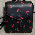 Kate Spade Bags | Kate Spade Lizzie Cherry Medium Flap Backpack/Handbag-Used Once | Color: Black | Size: Os