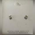 Disney Jewelry | Disney Brand Swarovski Crystal Stud Earring Nwt In Original Box | Color: Silver | Size: Os