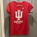 Adidas Tops | Adidas Indiana University Women’s V-Neck T-Shirt Sz L | Color: Red | Size: L