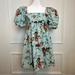 Urban Outfitters Dresses | Laura Ashley Urban Outfitters Blue Penelope Toile Babydoll Dress Floral Sz M | Color: Blue/Pink | Size: M