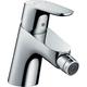 Bidetarmatur HANSGROHE "Focus" Armaturen Gr. H/T: 13,3 cm x 16,5 cm, silberfarben (chrom) Bidetarmaturen