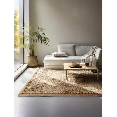 Teppich NORTHRUGS "Adraskan", beige (creme), B:200cm H:8mm L:280cm, Polypropylen, Teppiche, Orient Optik, Läufer, strapazierfähig, pflegeleicht, robust Image