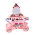 Kids Makeup Set | Washable Kids Makeup Kit with Mirror,Pretend Play Toys for Girls Real Makeup Girls Princess Gift Play Make Up Toys Makeup Vanities for Girls Zorq