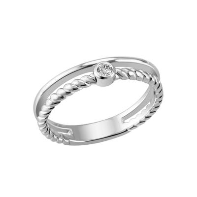 Fingerring FIRETTI "Schmuck Geschenk Silber 925 Silberring Fancy Oval" Gr. 60, silber (silberfarben, kristallweiß, kristallweiß), Fingerringe, Damen, 60, Silber 925 (Sterlingsilber), 3,4mm, mit Zirkonia (synth.) Image