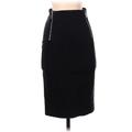 McQ Alexander McQueen Casual Skirt: Black Solid Bottoms - Women's Size 40