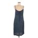 Xhilaration Casual Dress Scoop Neck Sleeveless: Blue Dresses - Women's Size Large