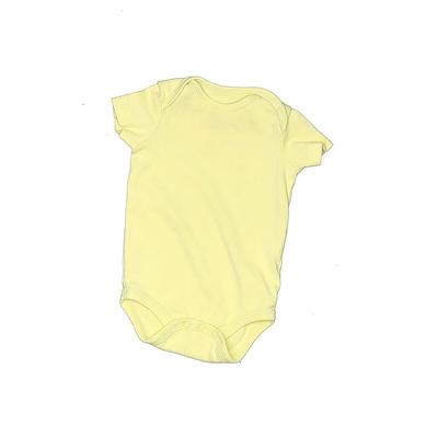 Primary Clothing Short Sleeve Onesie: Yellow Print Bottoms - Size 0-3 Month