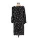 Gap Casual Dress - Shift: Black Print Dresses - Women's Size X-Small