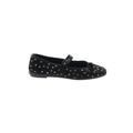 Flats: Slip-on Chunky Heel Casual Black Shoes - Women's Size 35 - Round Toe