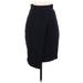 H&M Casual Skirt: Black Grid Bottoms - Women's Size 4