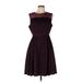 Darling Casual Dress - Party Crew Neck Sleeveless: Burgundy Dresses - Women's Size 10