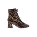 Schutz Boots: Tan Leopard Print Shoes - Women's Size 8 - Pointed Toe