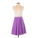 Theory Casual Dress - A-Line Scoop Neck Sleeveless: Purple Color Block Dresses - Women's Size 2