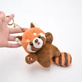 Peluche panda rouge de dessin animé mignon pendentif petit raton laveur continent poupée à