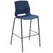 KFI Studios Imme Bar Stool Metal in Blue | 43.5 H x 20.5 W x 19.5 D in | Wayfair BR2700-BK-03