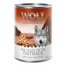 24x400g Wolf of Wilderness Taste of The Outback Hundefutter nass getreidefrei
