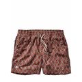 OAS Herren Badeshort Regular Fit Braun gemustert