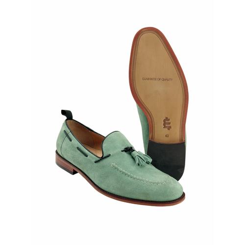 Mey & Edlich Herren Loafers Gruen einfarbig