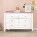 Red Barrel Studio® Keldin Dresser Wood in Pink | 30 H x 47 W x 17 D in | Wayfair 4C3506C5FB9E41378B34753D59ACCBA4