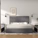 17 Stories Barrault Metal Platform Storage Bed Upholstered/Metal & Upholstered/Metal/Polyester in White | 39 H x 58 W x 78 D in | Wayfair