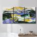 Orren Ellis Mile Ten - Multi Piece Framed Canvas-2870233C Canvas, Solid Wood in White | 36 H x 72 W x 2 D in | Wayfair
