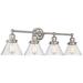 Millennium Lighting Eyden 4 Light Vanity Fixture in Brushed Nickel