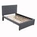 Ebern Designs Bristen Platform Storage Bed Upholstered/Linen in Gray | 47.2 H x 58.1 W x 79.1 D in | Wayfair F3CFCD7FCDF94DC1AD27B5F6723BF9DB