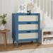 Bay Isle Home™ Alphonsa 3 - Drawer Accent Chest Wood in Blue | 30.31 H x 23.62 W x 15.35 D in | Wayfair 8928B685AFC04312946C227865FAD489