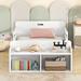Isabelle & Max™ Aania Platform Storage Bed Wood in White | 18.2 H x 40.9 W x 86.4 D in | Wayfair DBF6C74C883E4E73A0AC0522F49E085F