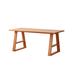 Corrigan Studio® Solid wood dining table cherry wood rectangle Wood in Brown/Red | 29.52 H x 70.86 W x 33.46 D in | Wayfair