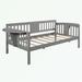 Red Barrel Studio® Laurentine Daybed Wood in Gray | 34.1 H x 41.1 W x 79.5 D in | Wayfair 69543307DDF046259FF5A5FDF7A46804