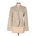 Ann Taylor Blazer Jacket: Short Tan Print Jackets & Outerwear - Women's Size 6