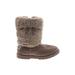 Makalu Boots: Winter Boots Wedge Bohemian Brown Shoes - Women's Size 4 - Round Toe