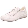 Sneaker LEGERO "TANARO 5.0", Damen, Gr. 41, weiß (sanftes weiß), Nappaleder, unifarben, casual, Schuhe, Komfortschuh, Freizeitschuh, Schnürschuh mit Reißverschluss