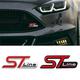 3D Metal ST Line Head Front Grille Car Emblem Badge Chrome Sticker for FORD ST Focus x 2 3 Kuga FIESTA MONDEO Auto Car Styling