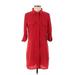 Romeo & Juliet Couture Casual Dress - Shirtdress: Red Dresses - Women's Size Small