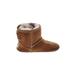 Ugg Australia Boots: Winter Boots Stacked Heel Casual Brown Print Shoes - Kids Girl's Size 4