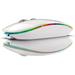 BT5.1+2.4Ghz Wireless Mouse with Mouse Jiggler Rechargeable 2.4G Mouse Mouse Mover for USB-Enabled Computer White