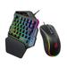 HXSJ Keyboard suit Mouse Keypad Wired Handed Mouse Combo One Handed Mouse Wired 2 USB V500 Keypads J300 Mouse Combo V500 mouse set HUIOP set HUIOP One ERYUE mewmewcat Suit One one-handed mouse set